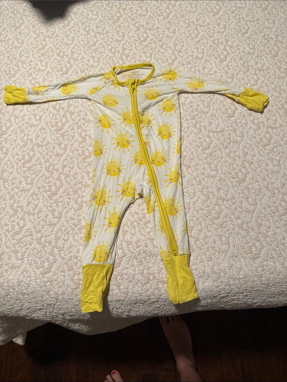 Little sleepies sun print pajamas